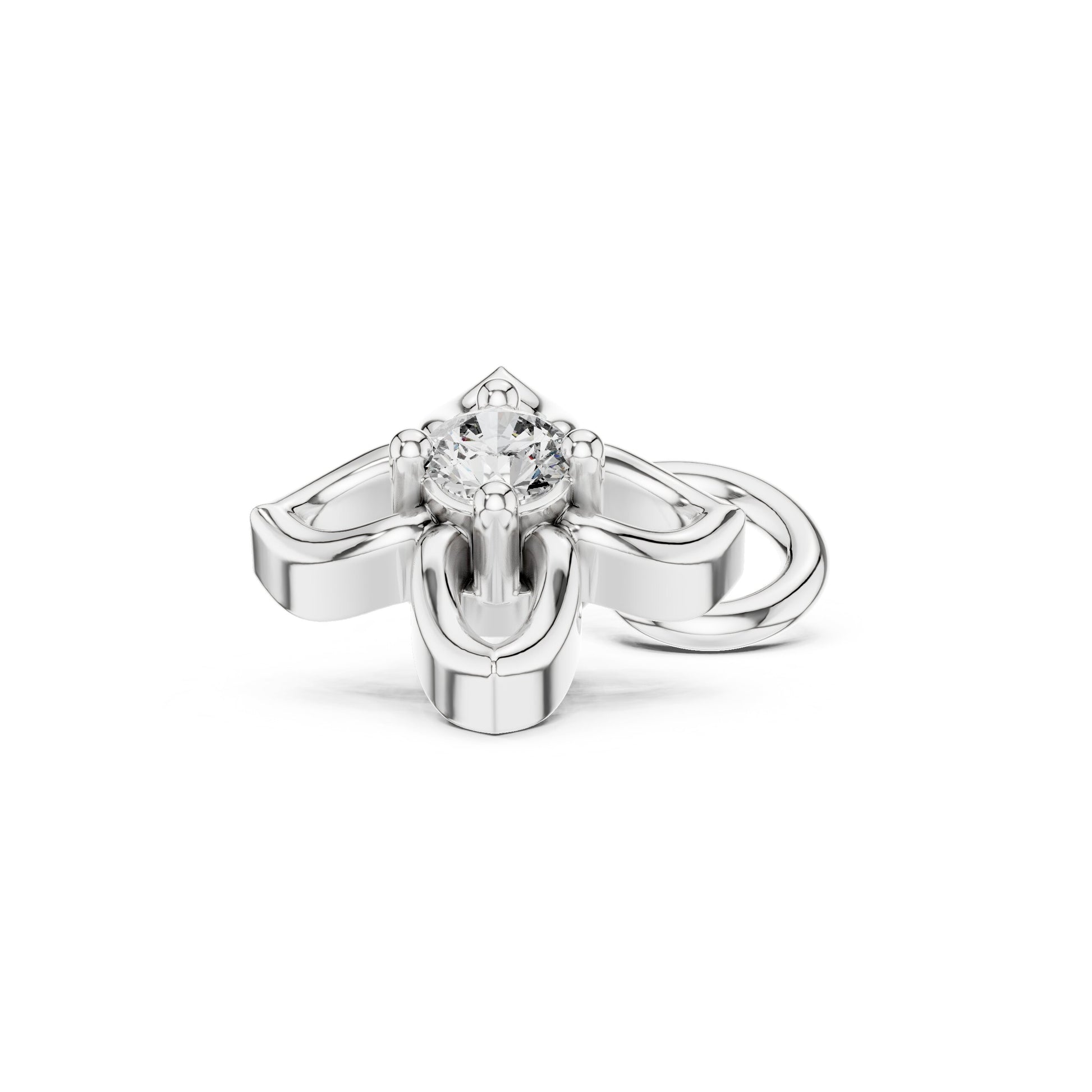 Round Stud Lab Grown Diamond Earrings