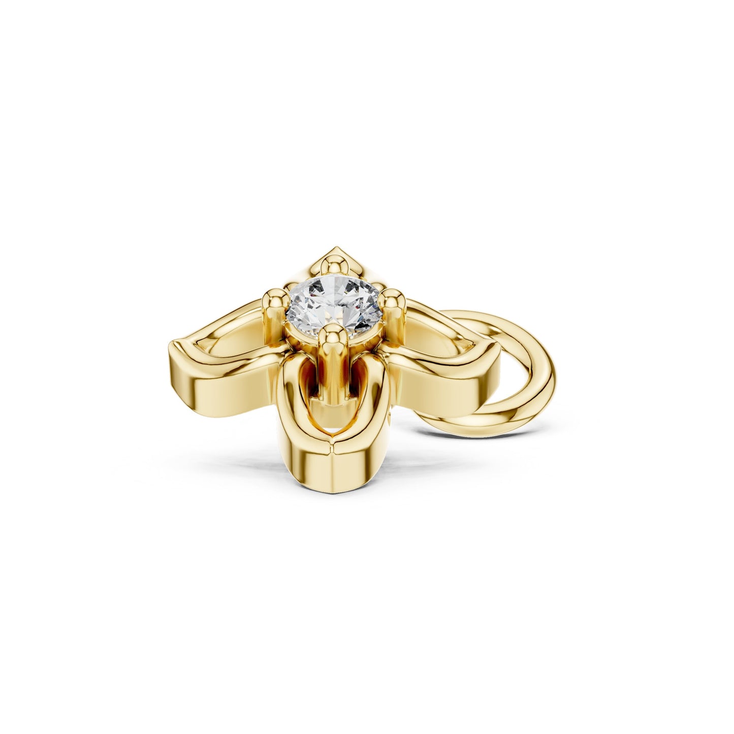 Round Stud Lab Grown Diamond Earrings