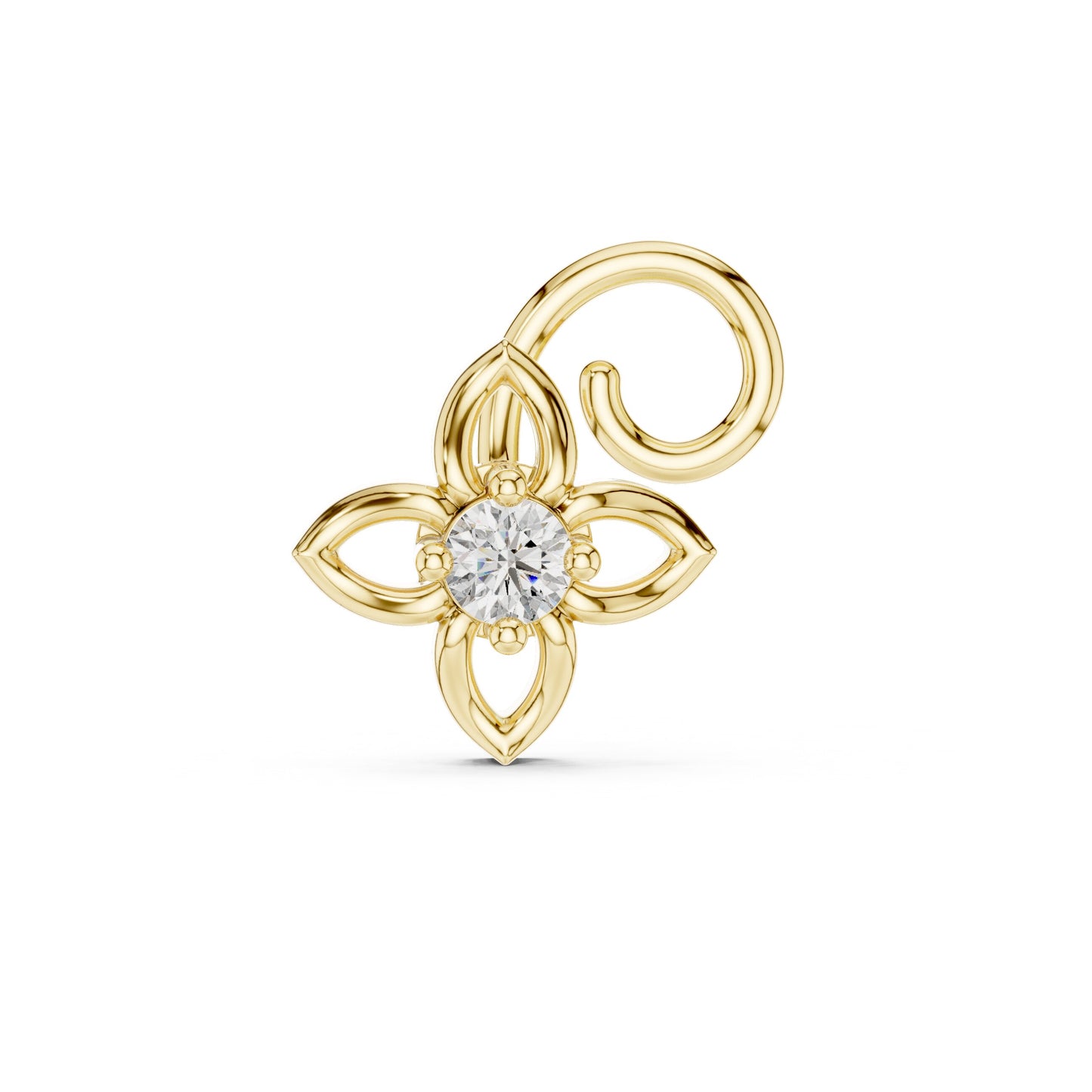 Round Stud Lab Grown Diamond Earrings