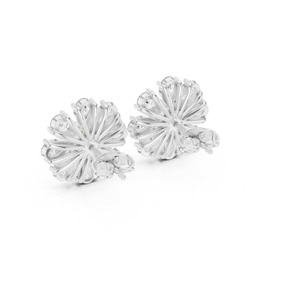 Mixed Shape Lab Grown Diamond Cluster Earrings