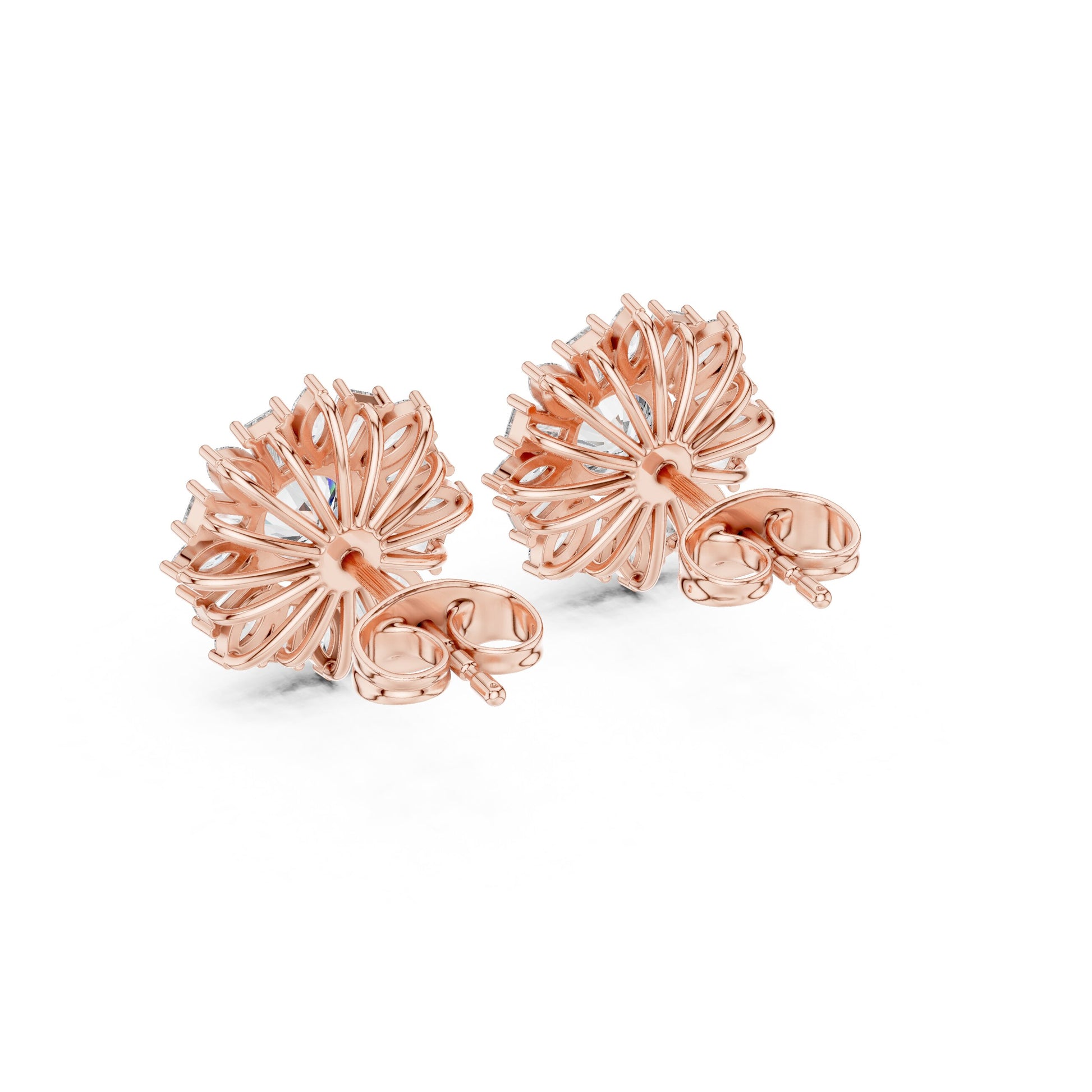 Mixed Shape Lab Grown Diamond Stud Earrings