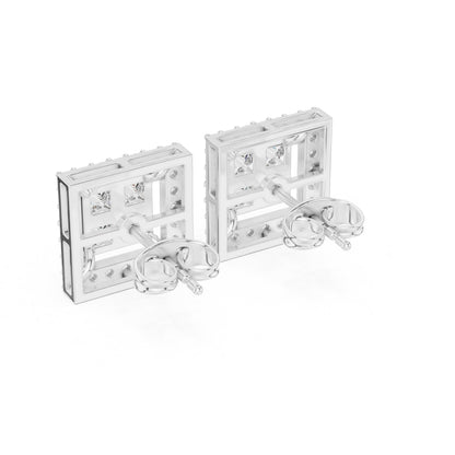 Mixed Shape Lab Grown Diamond Stud Earrings