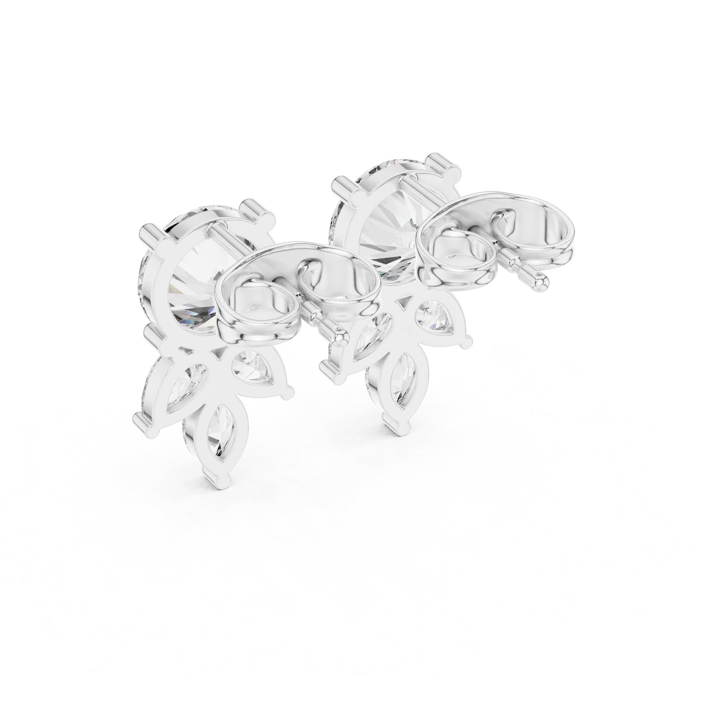Mixed Shape Lab Grown Diamond Stud Earrings