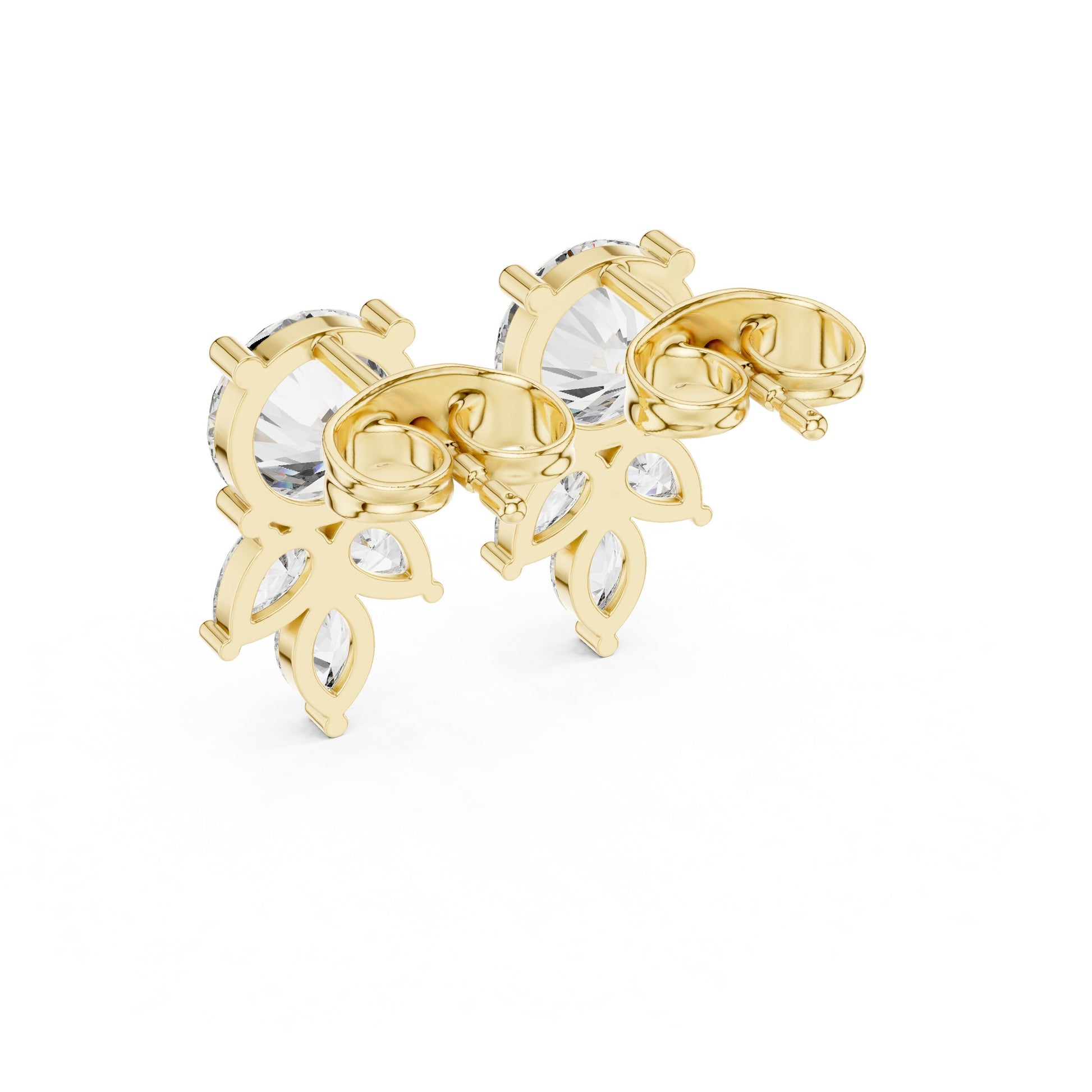 Mixed Shape Lab Grown Diamond Stud Earrings