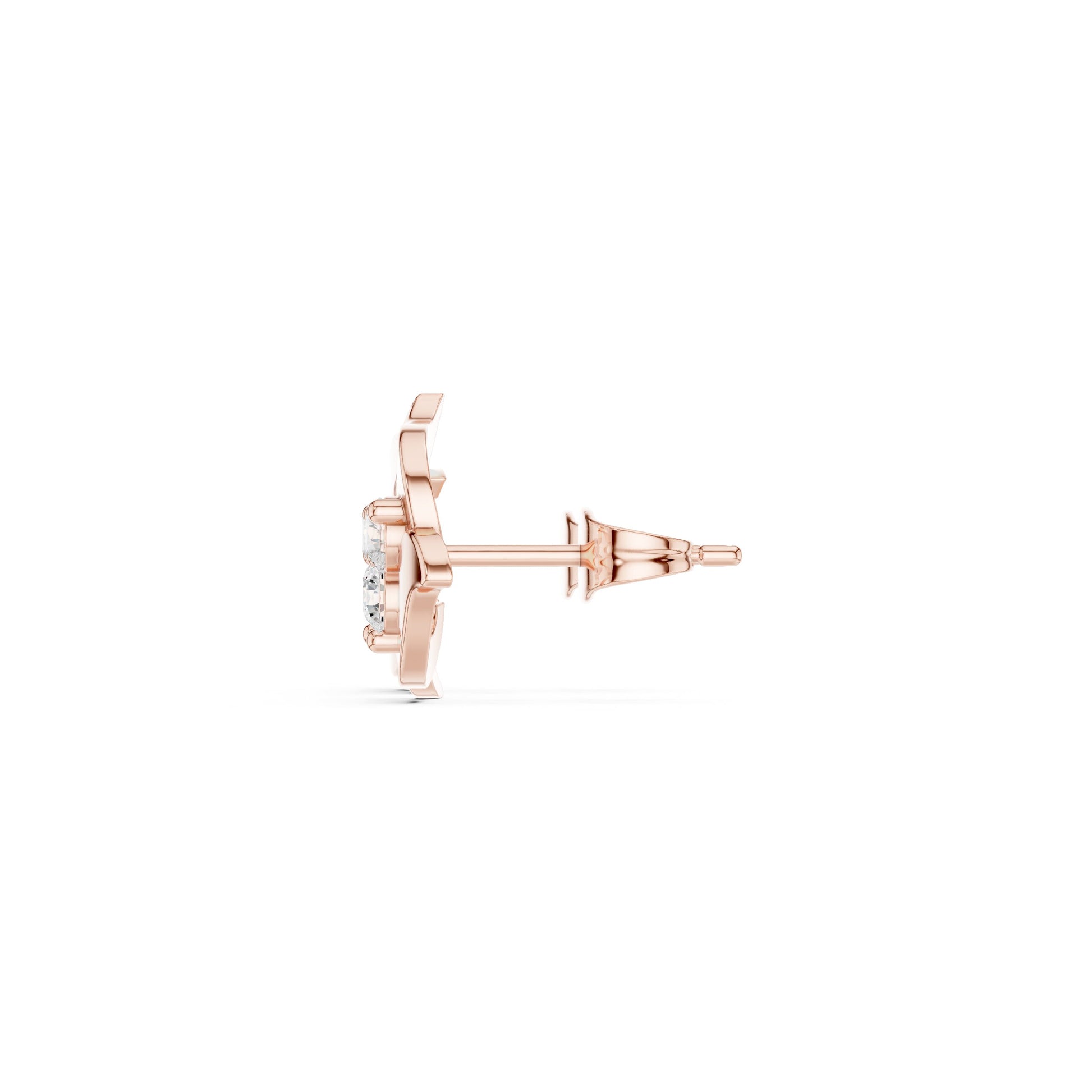 Round Stud Lab Grown Diamond Earrings