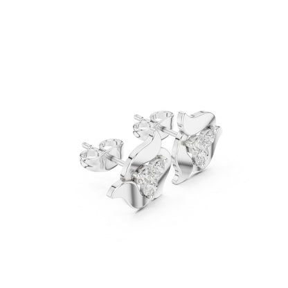Round Stud Lab Grown Diamond Earrings