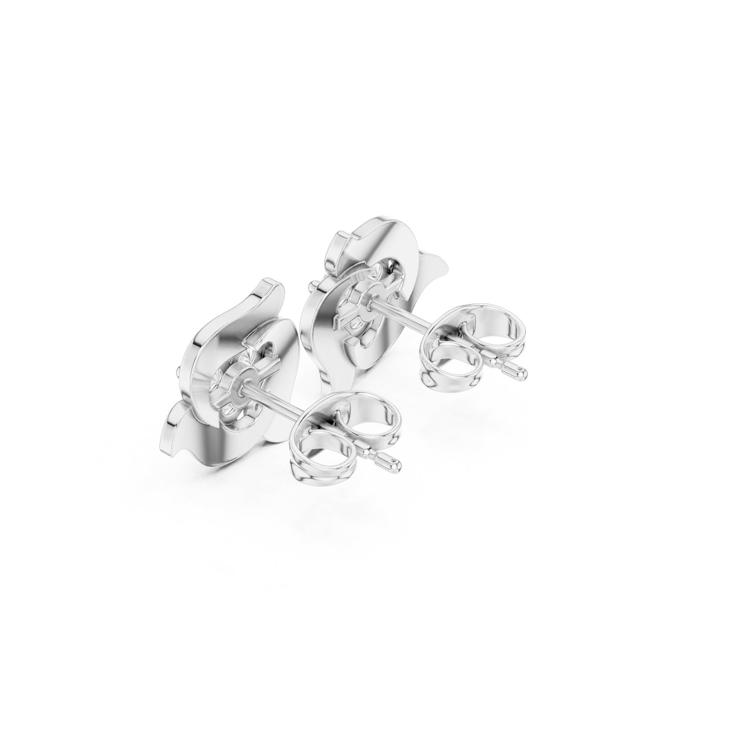 Round Stud Lab Grown Diamond Earrings
