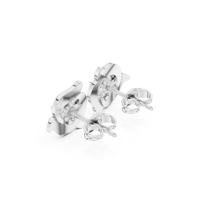 Round Stud Lab Grown Diamond Earrings