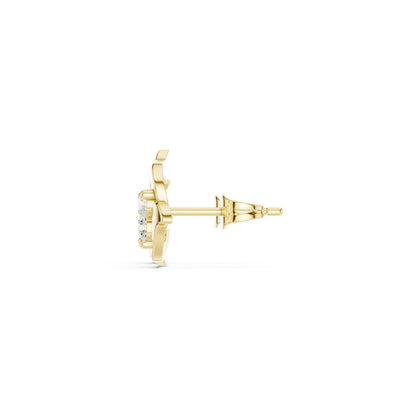Round Stud Lab Grown Diamond Earrings