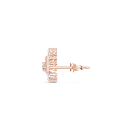 Mixed Shape Lab Grown Diamond Climber Earrings