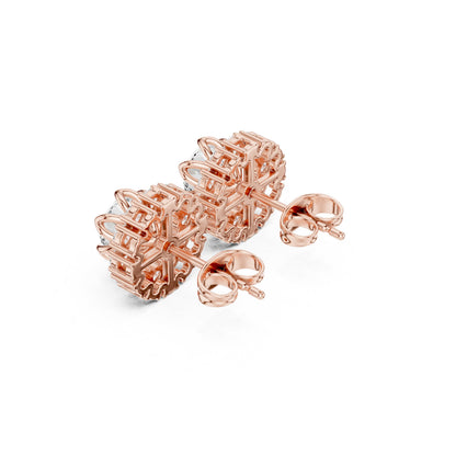 Mixed Shape Lab Grown Diamond Stud Earrings