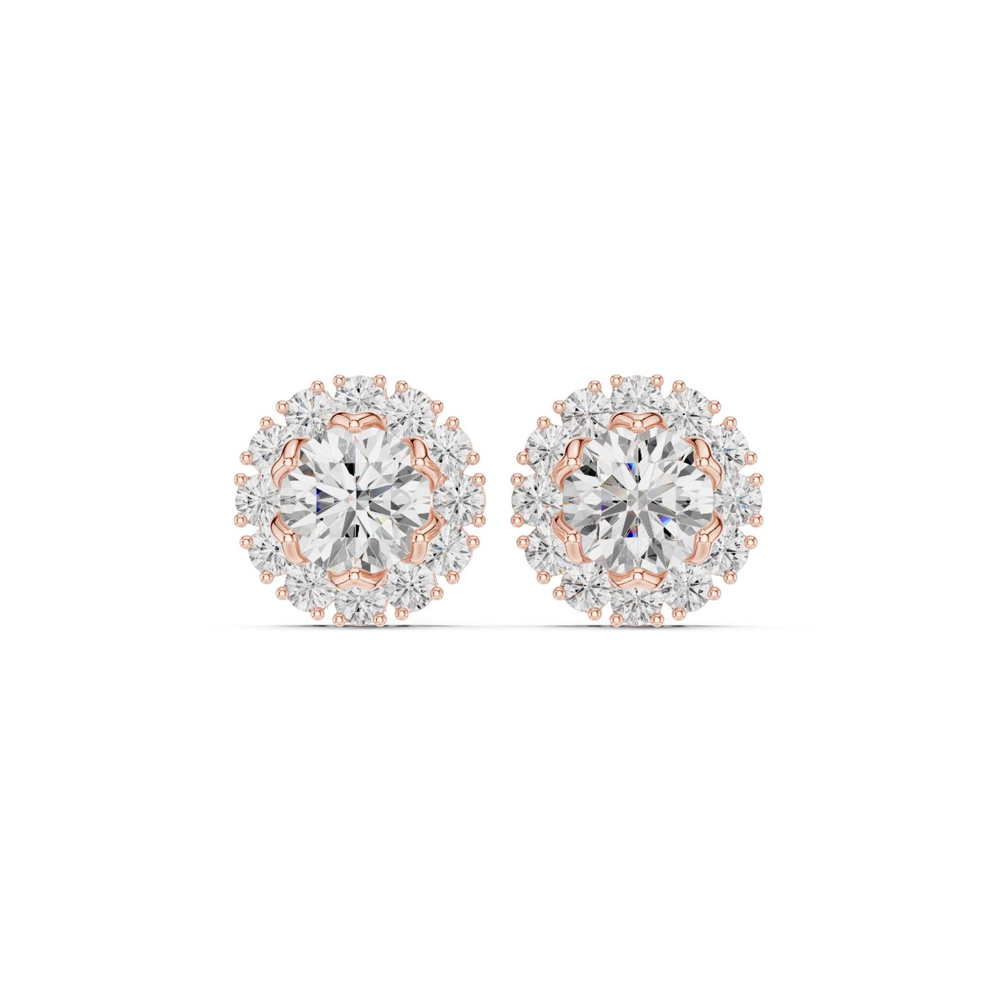 Mixed Shape Lab Grown Diamond Stud Earrings