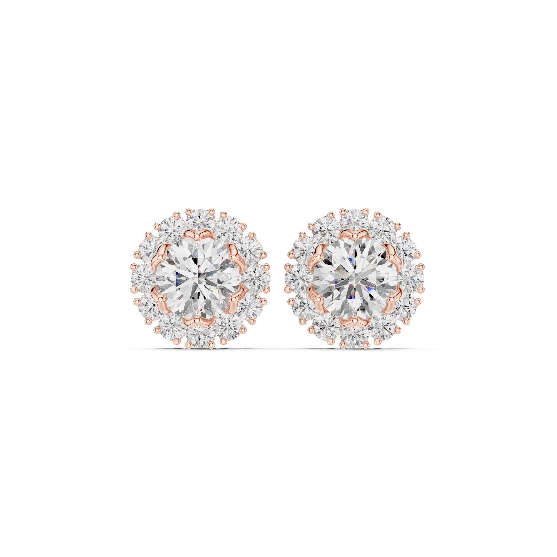 Mixed Shape Lab Grown Diamond Stud Earrings
