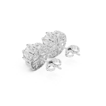 Mixed Shape Lab Grown Diamond Stud Earrings