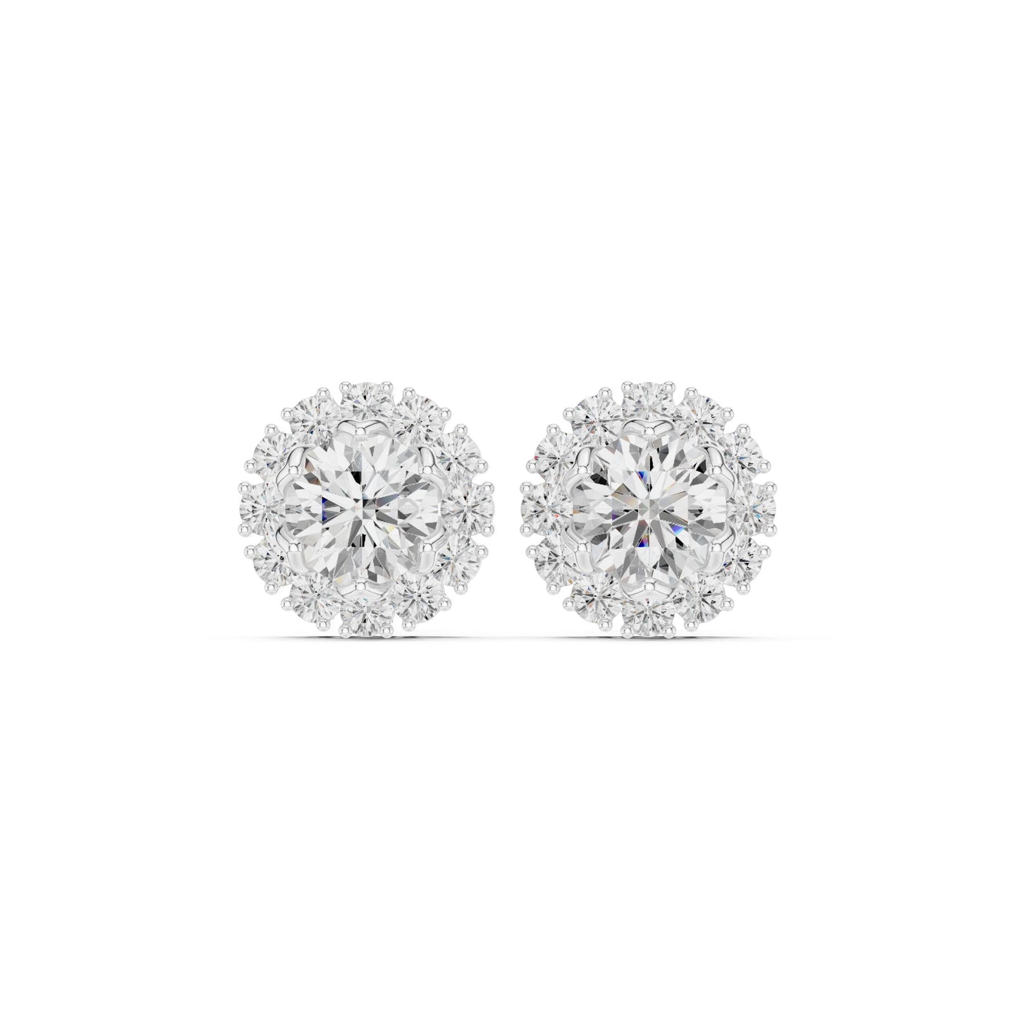 Mixed Shape Lab Grown Diamond Stud Earrings
