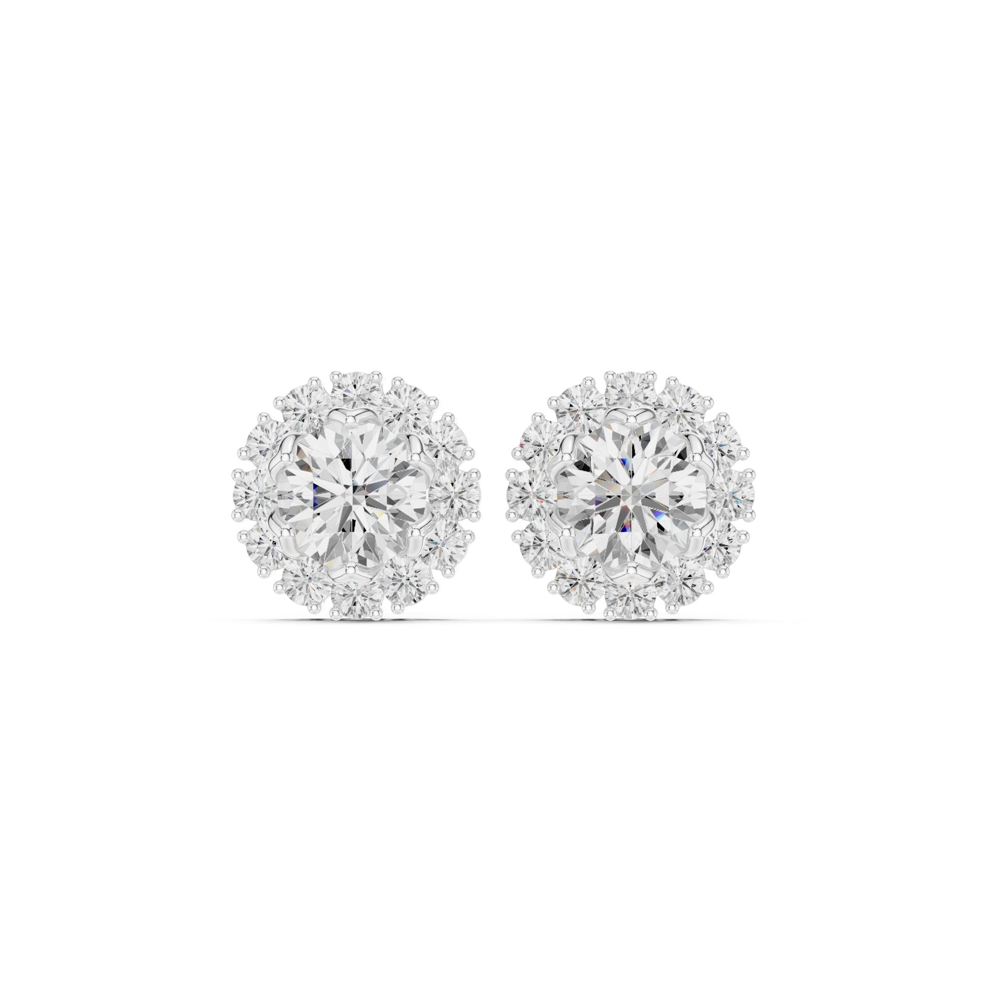 Mixed Shape Lab Grown Diamond Stud Earrings