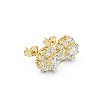 Mixed Shape Lab Grown Diamond Stud Earrings