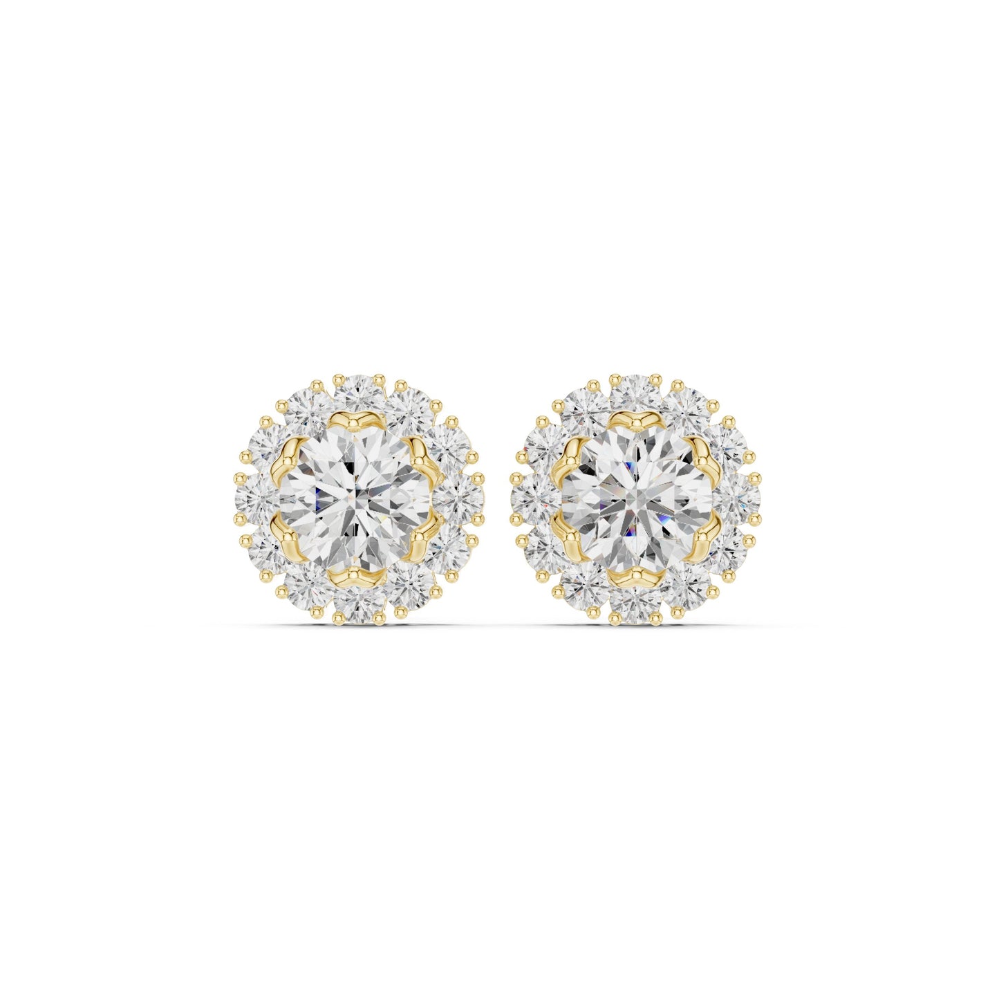 Mixed Shape Lab Grown Diamond Stud Earrings