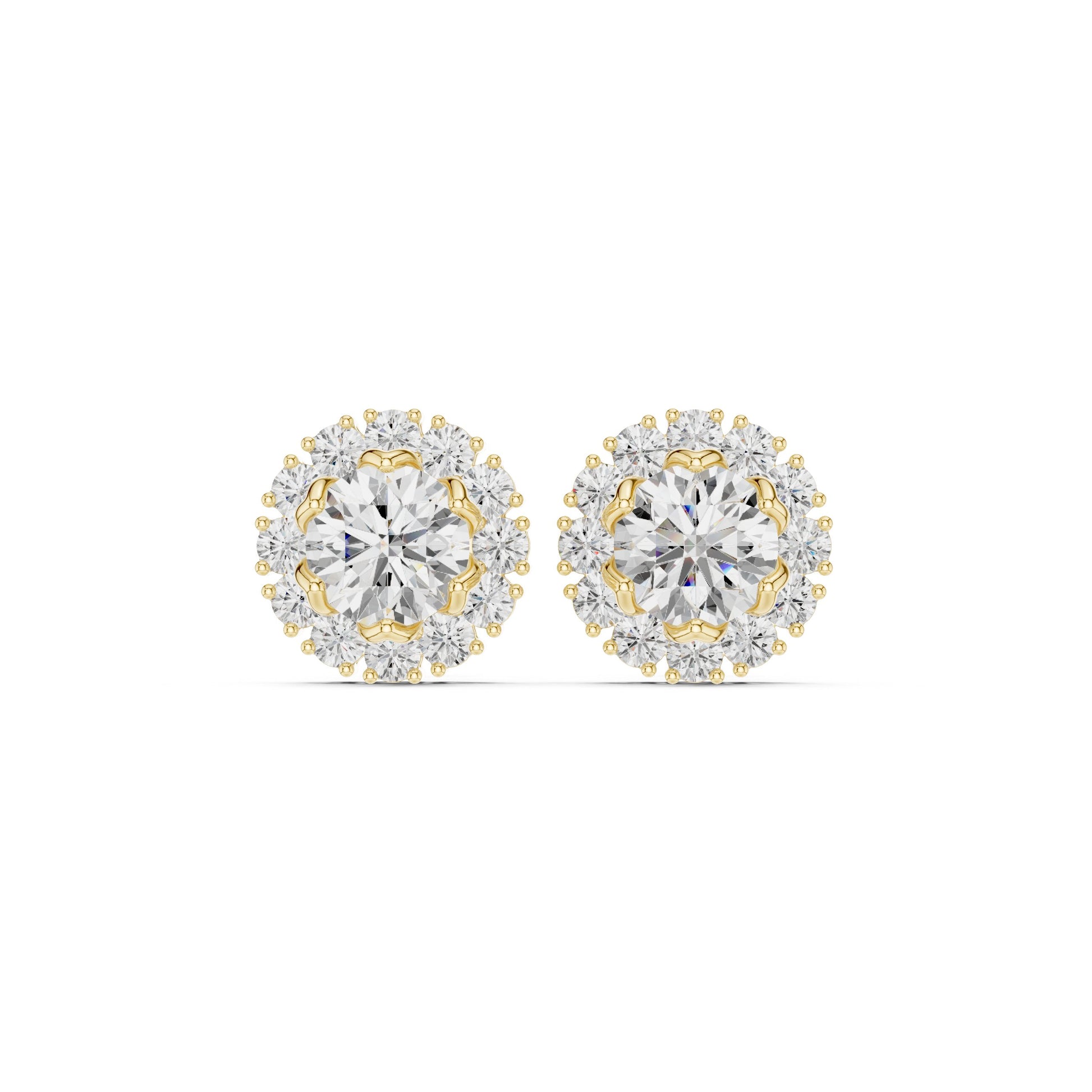 Mixed Shape Lab Grown Diamond Stud Earrings