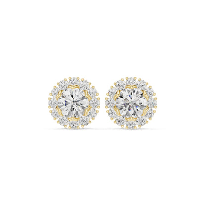 Mixed Shape Lab Grown Diamond Stud Earrings