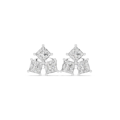 Princess Stud Lab Grown Diamond Earrings