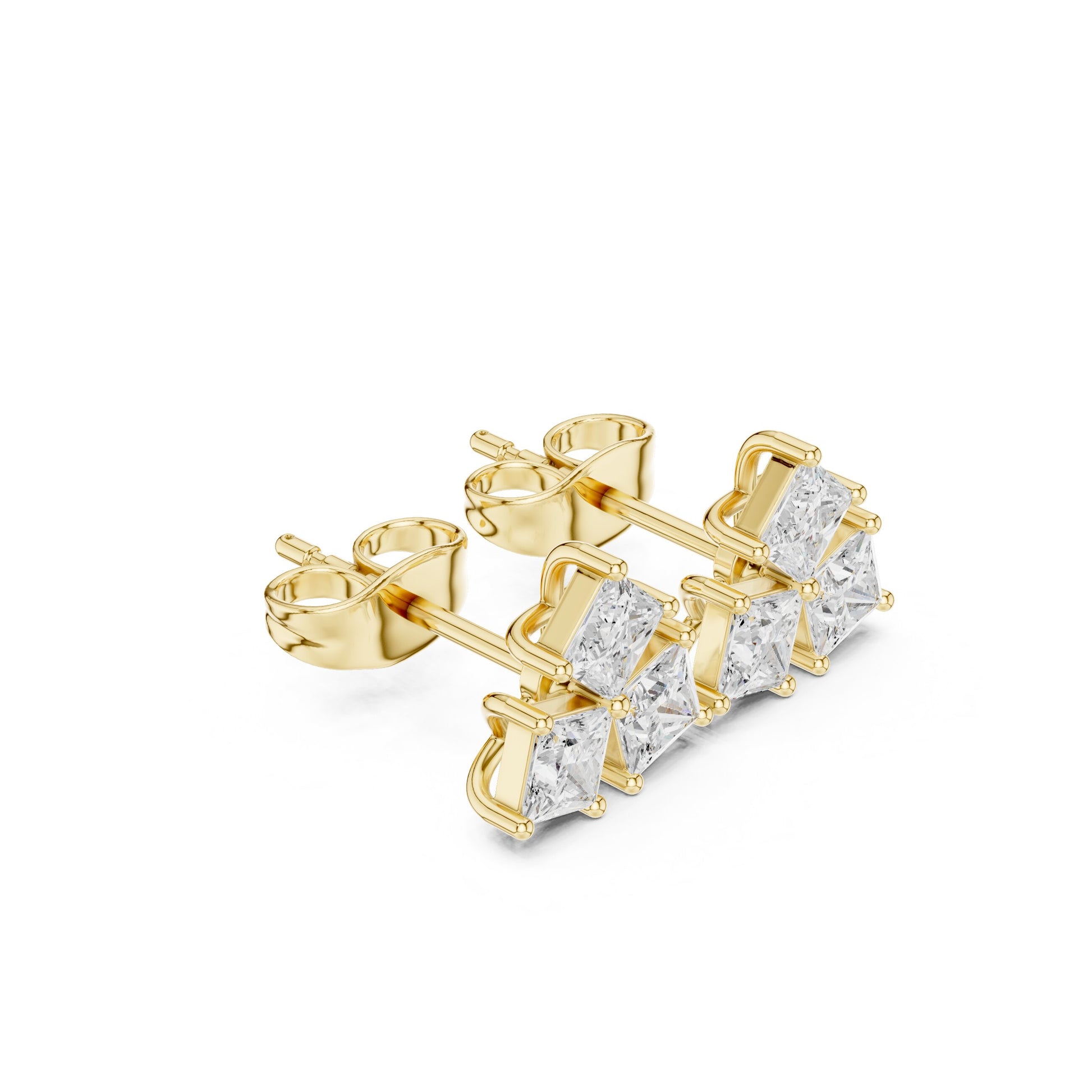 Princess Stud Lab Grown Diamond Earrings
