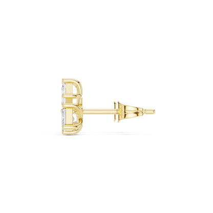 Princess Stud Lab Grown Diamond Earrings