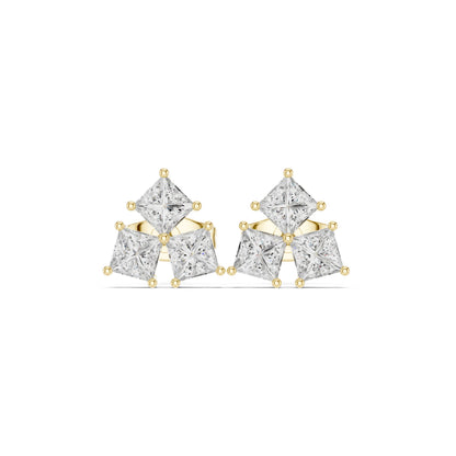 Princess Stud Lab Grown Diamond Earrings