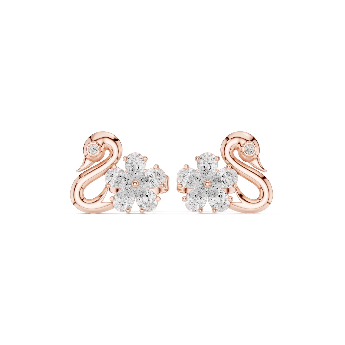 Round Climber Lab Grown Diamond Earrings