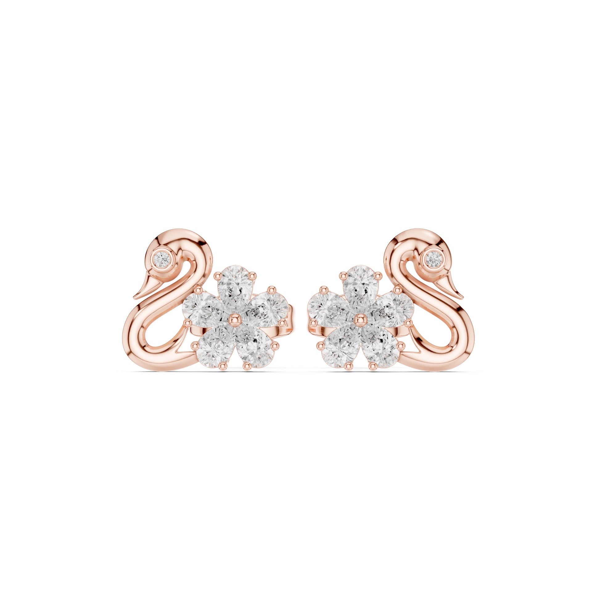 Round Climber Lab Grown Diamond Earrings