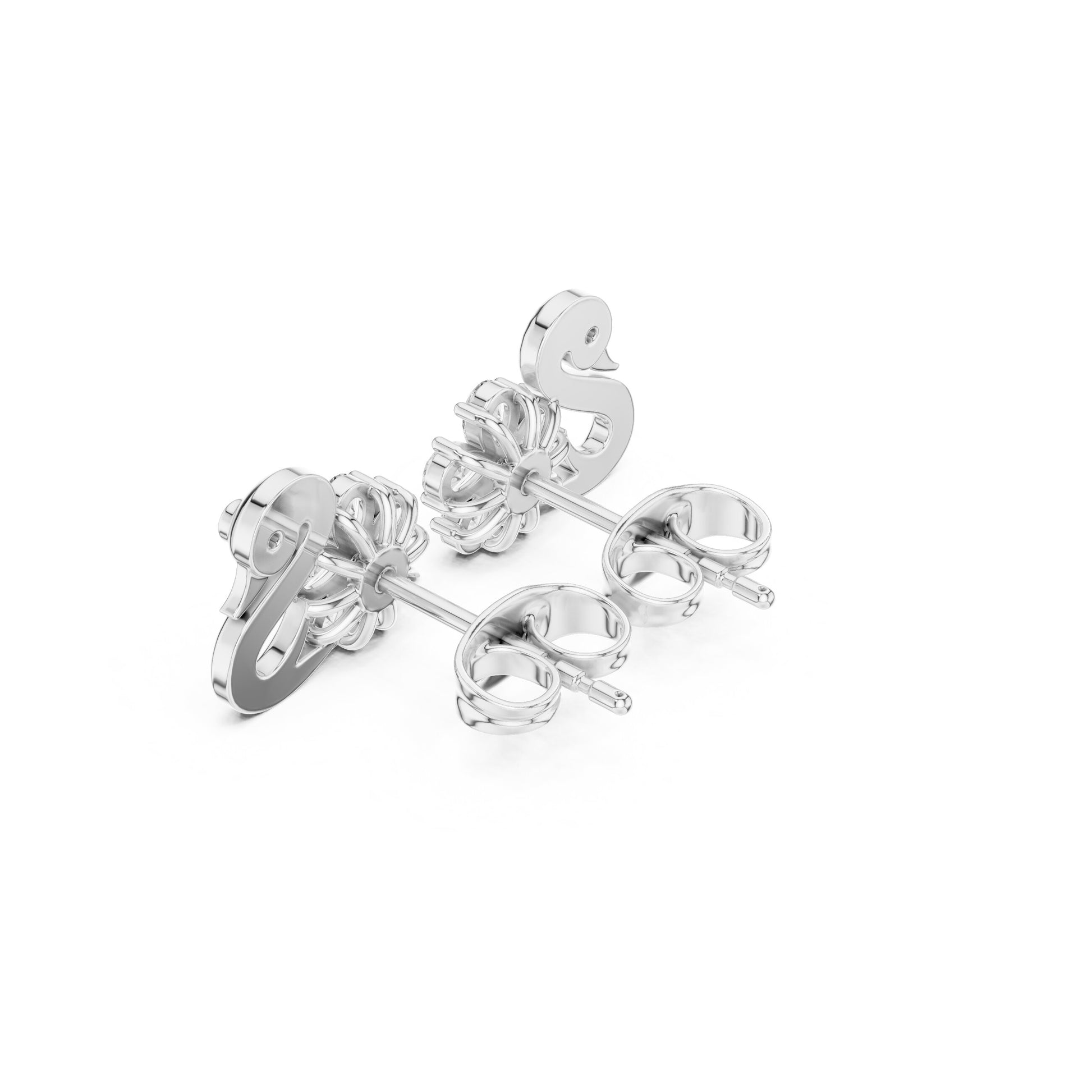 Round Climber Lab Grown Diamond Earrings