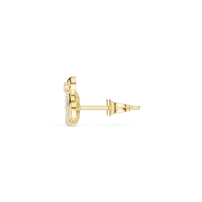 Round Climber Lab Grown Diamond Earrings