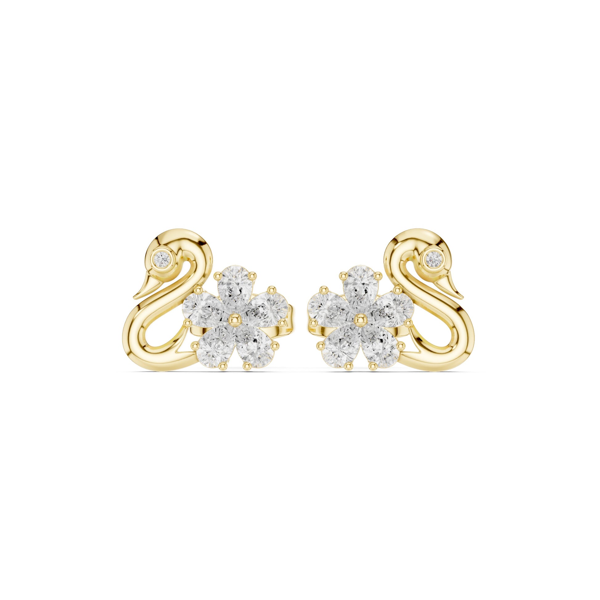Round Climber Lab Grown Diamond Earrings