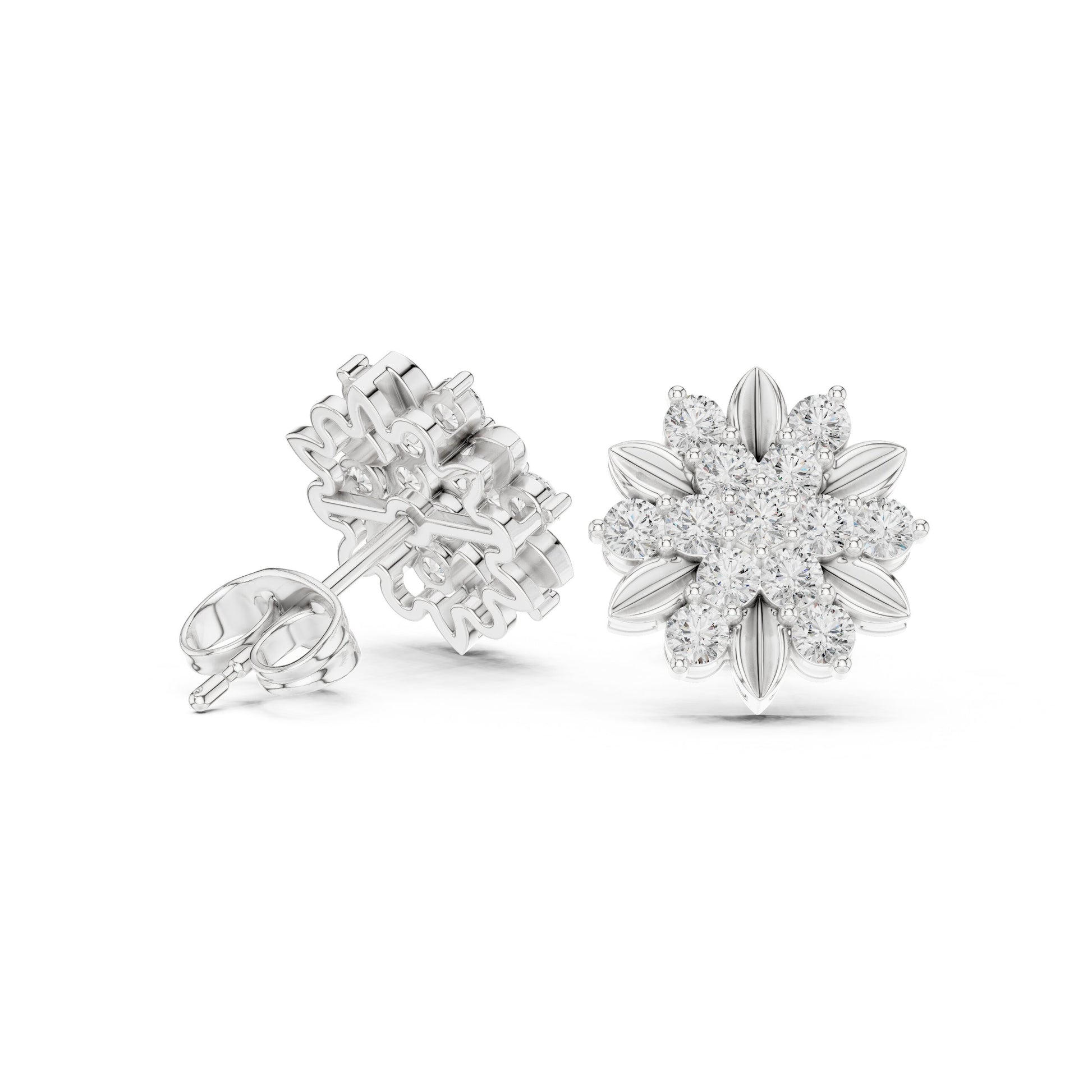 Mixed Shape Lab Grown Diamond Stud Earrings