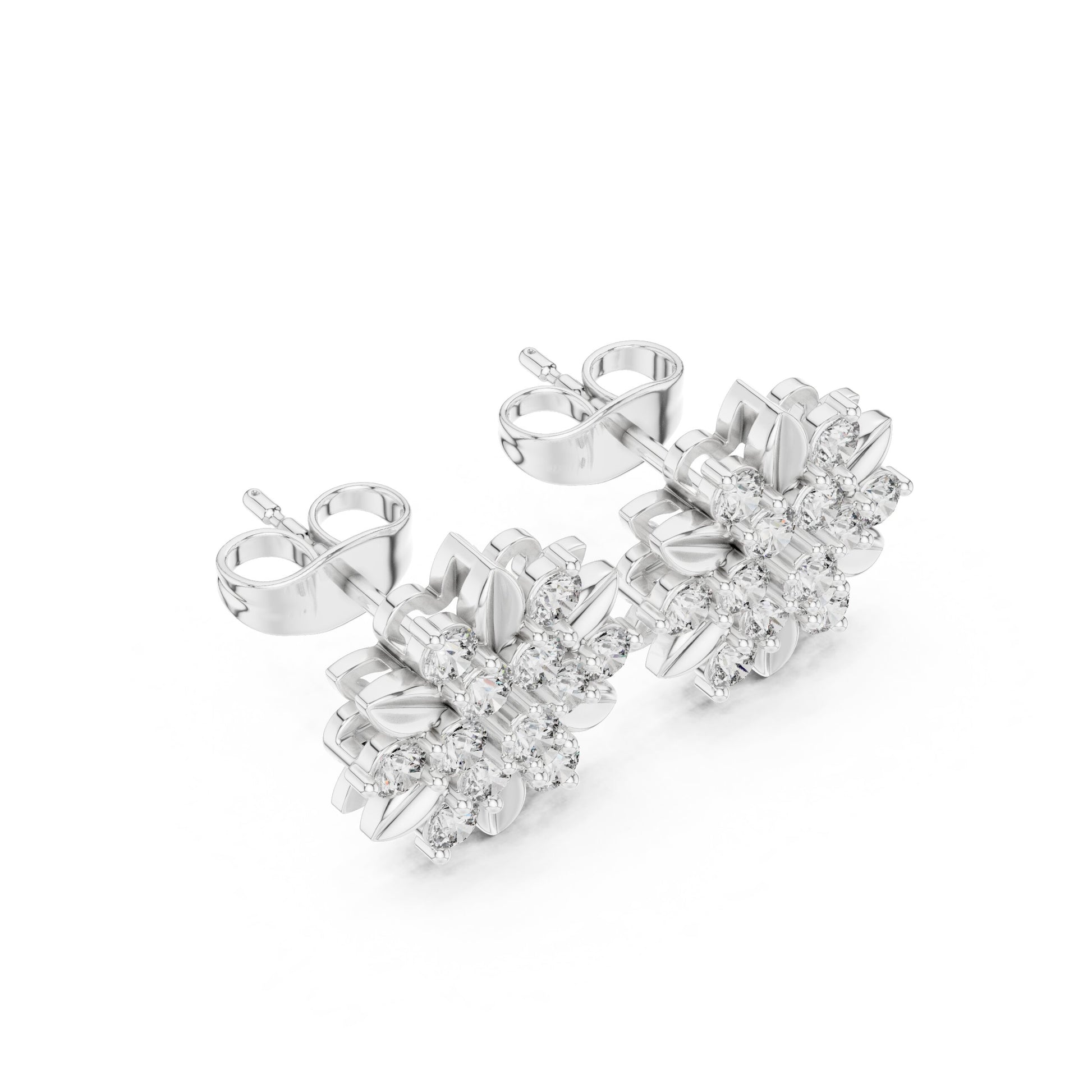 Mixed Shape Lab Grown Diamond Stud Earrings