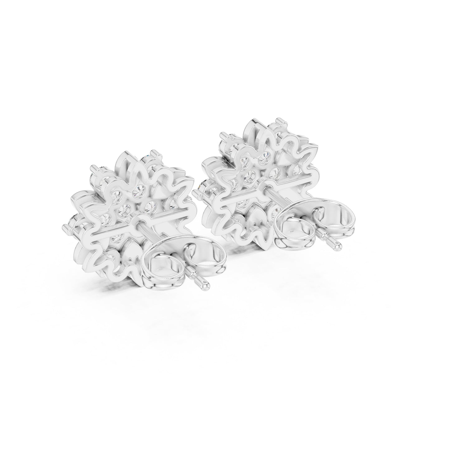 Mixed Shape Lab Grown Diamond Stud Earrings