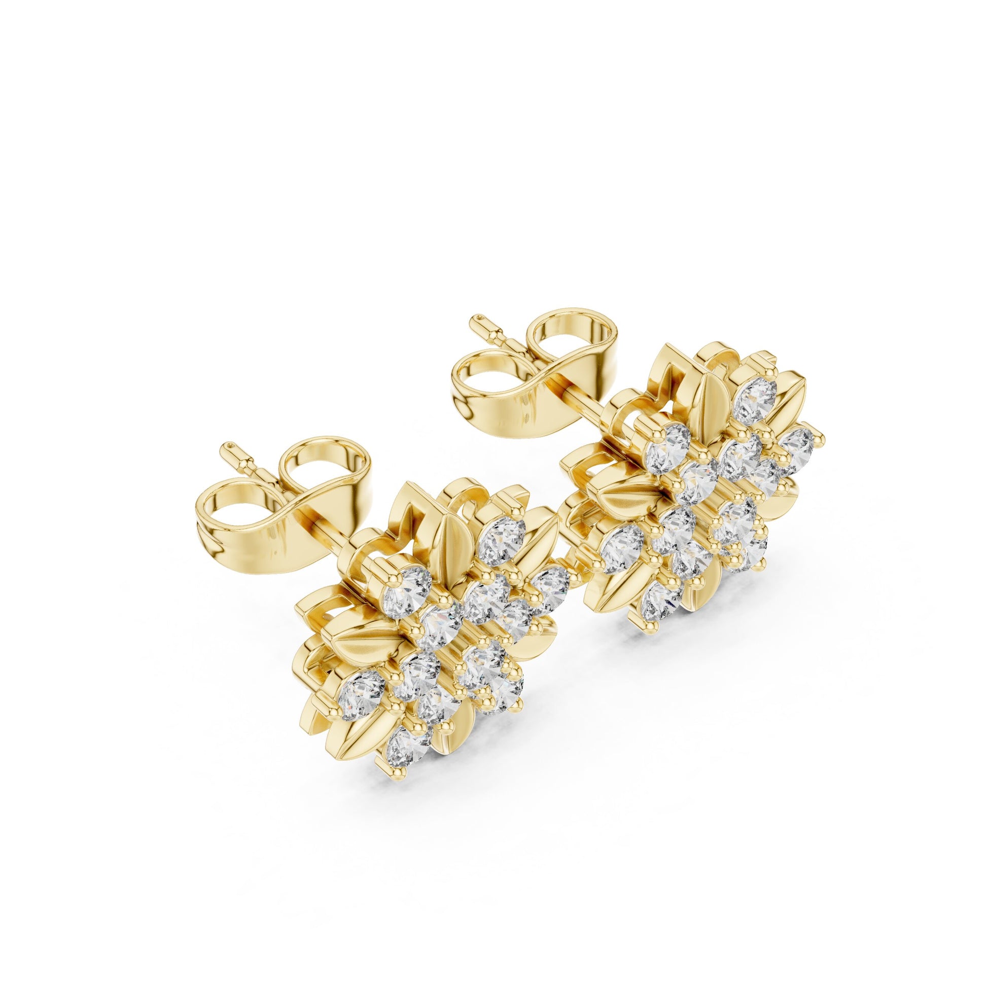 Mixed Shape Lab Grown Diamond Stud Earrings