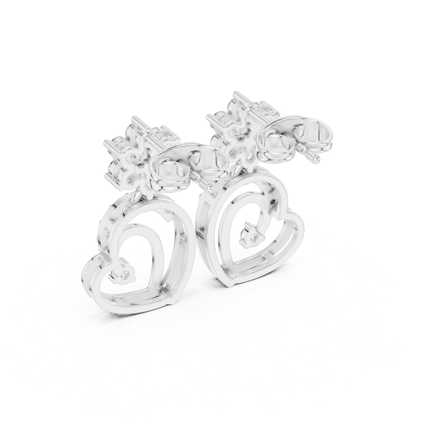 Round Jacket Lab Grown Diamond Earrings
