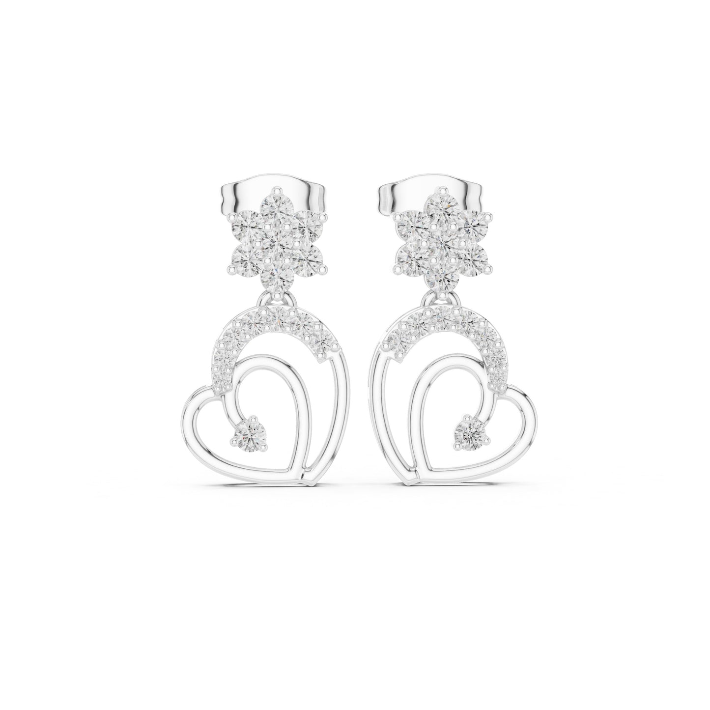 Round Jacket Lab Grown Diamond Earrings
