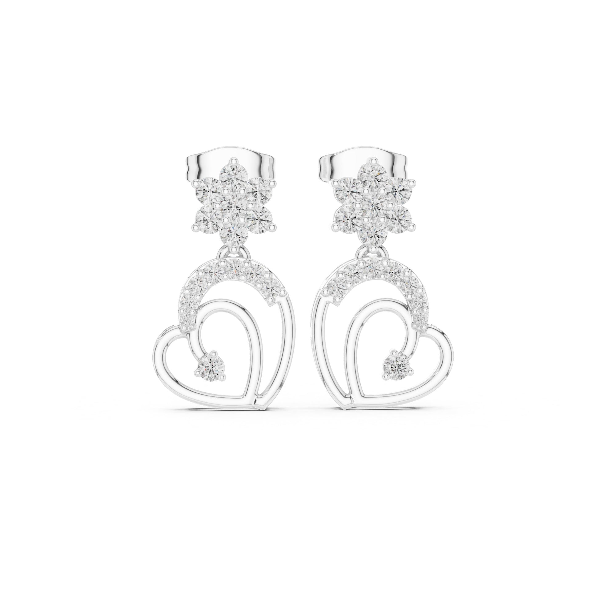 Round Jacket Lab Grown Diamond Earrings
