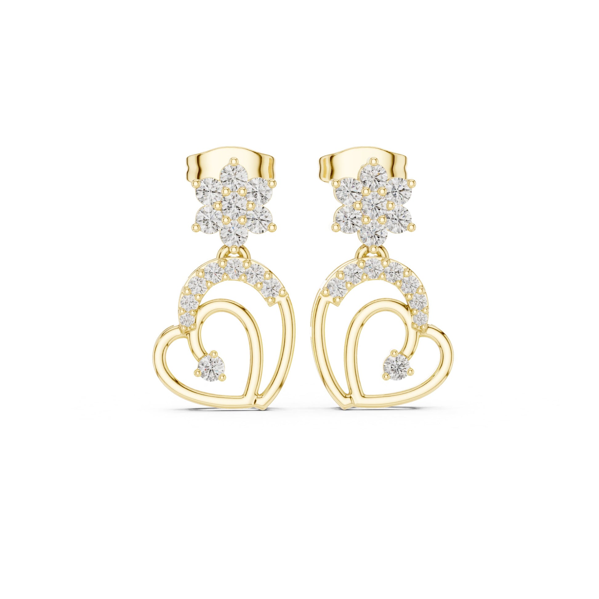 Round Jacket Lab Grown Diamond Earrings