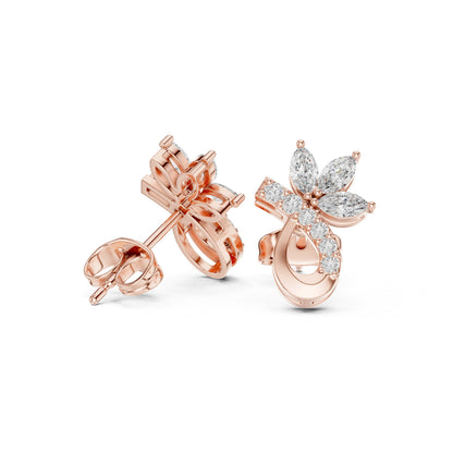 Mixed Shape Lab Grown Diamond Stud Earrings