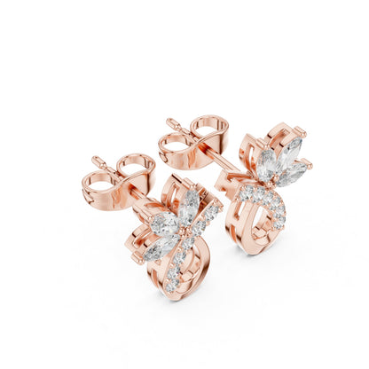 Mixed Shape Lab Grown Diamond Stud Earrings