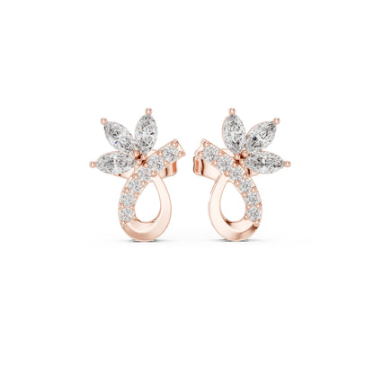 Mixed Shape Lab Grown Diamond Stud Earrings