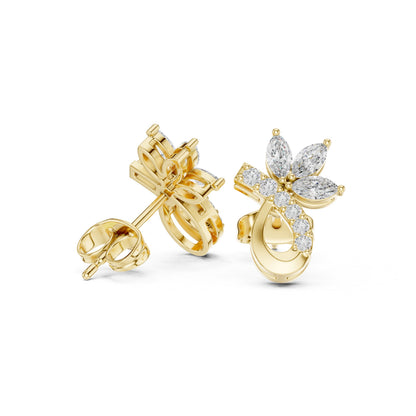 Mixed Shape Lab Grown Diamond Stud Earrings