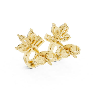 Mixed Shape Lab Grown Diamond Stud Earrings
