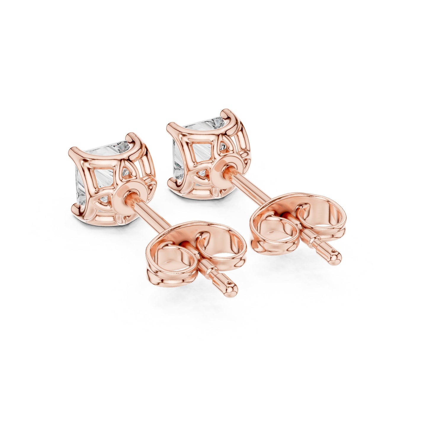 Princess Stud Lab Grown Diamond Earrings
