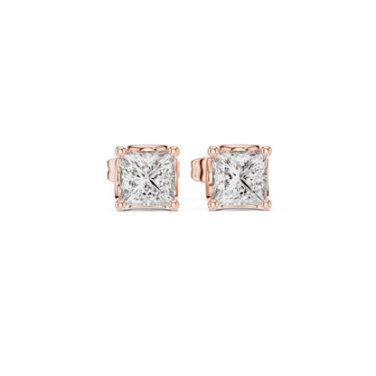 Princess Stud Lab Grown Diamond Earrings