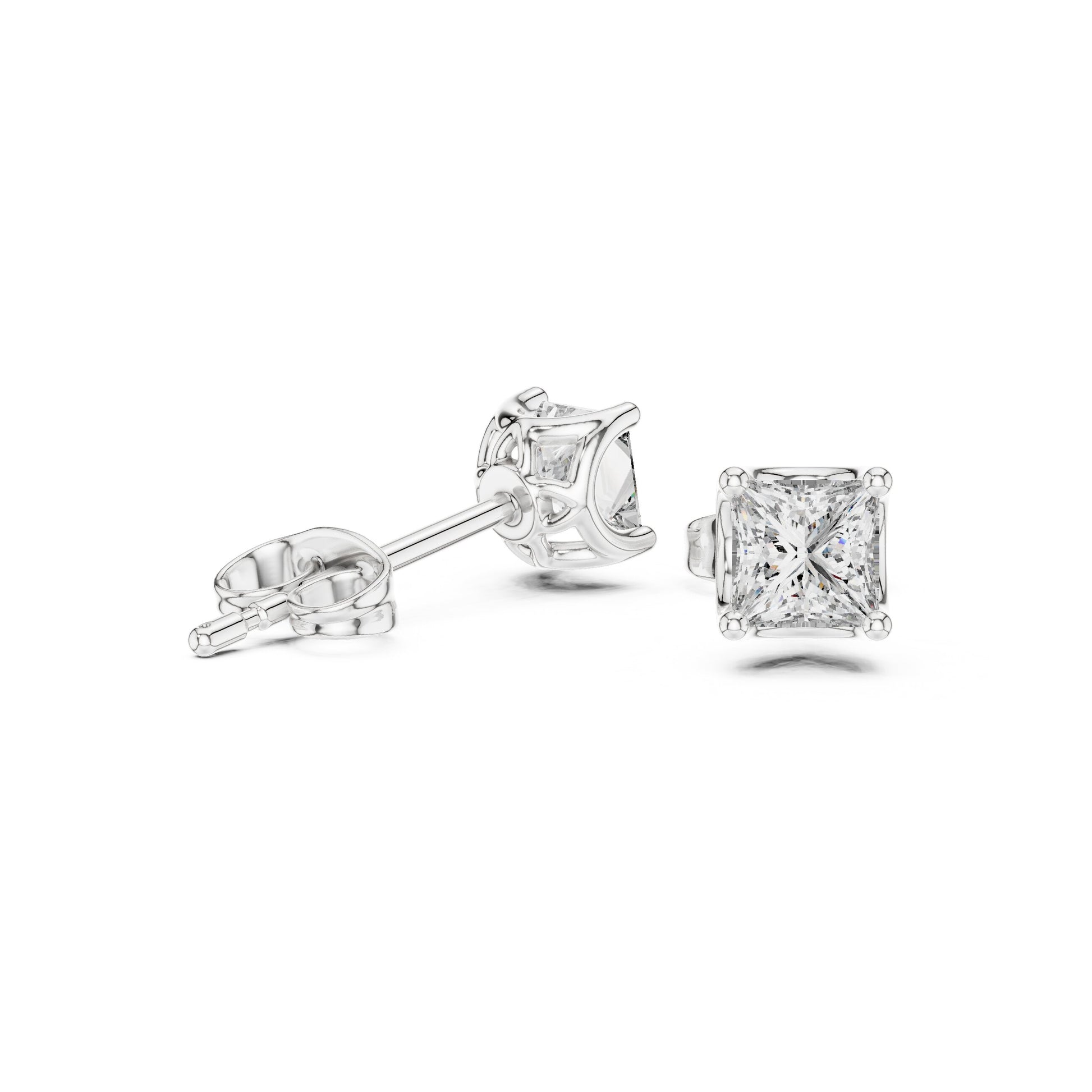 Princess Stud Lab Grown Diamond Earrings