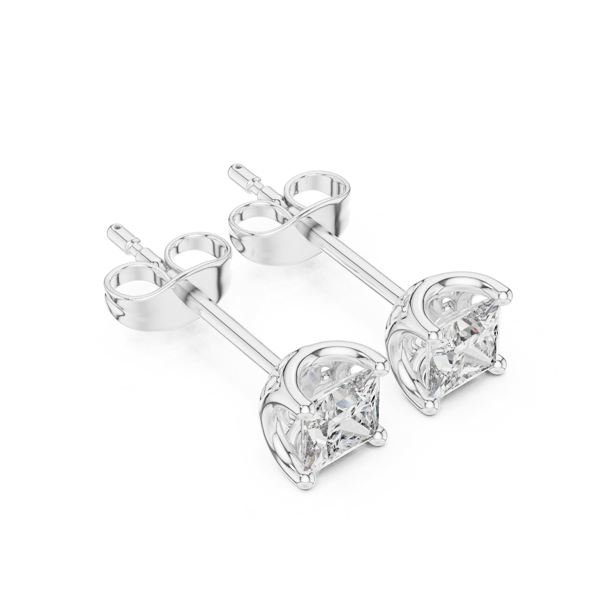 Princess Stud Lab Grown Diamond Earrings